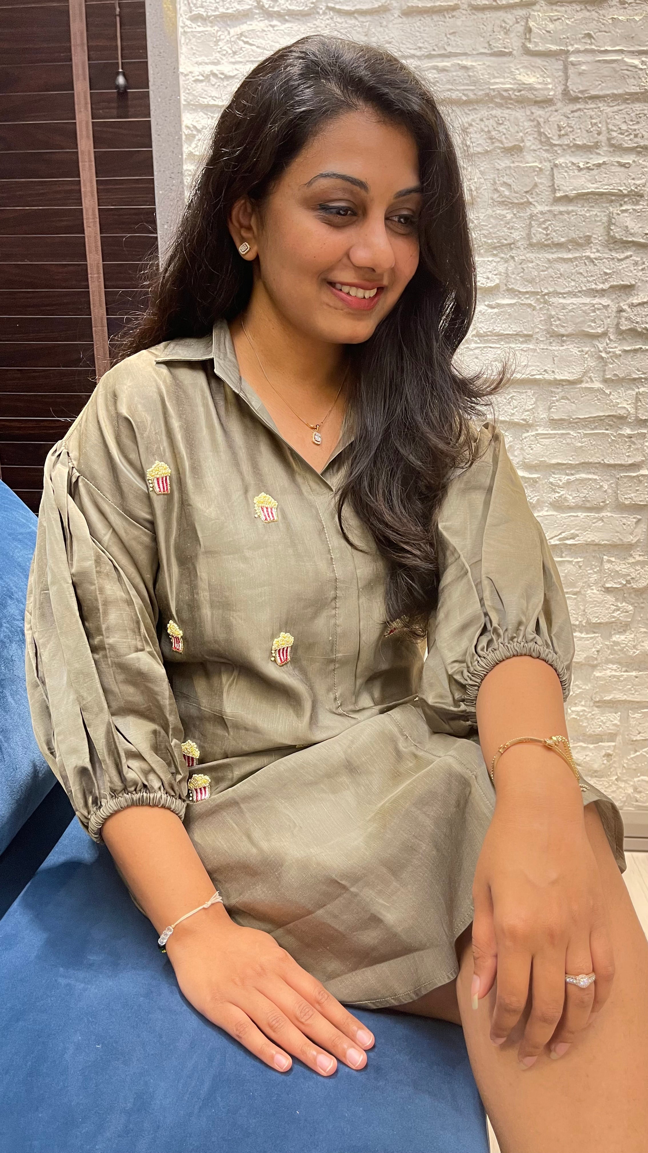 Popcorn Shirt Dress