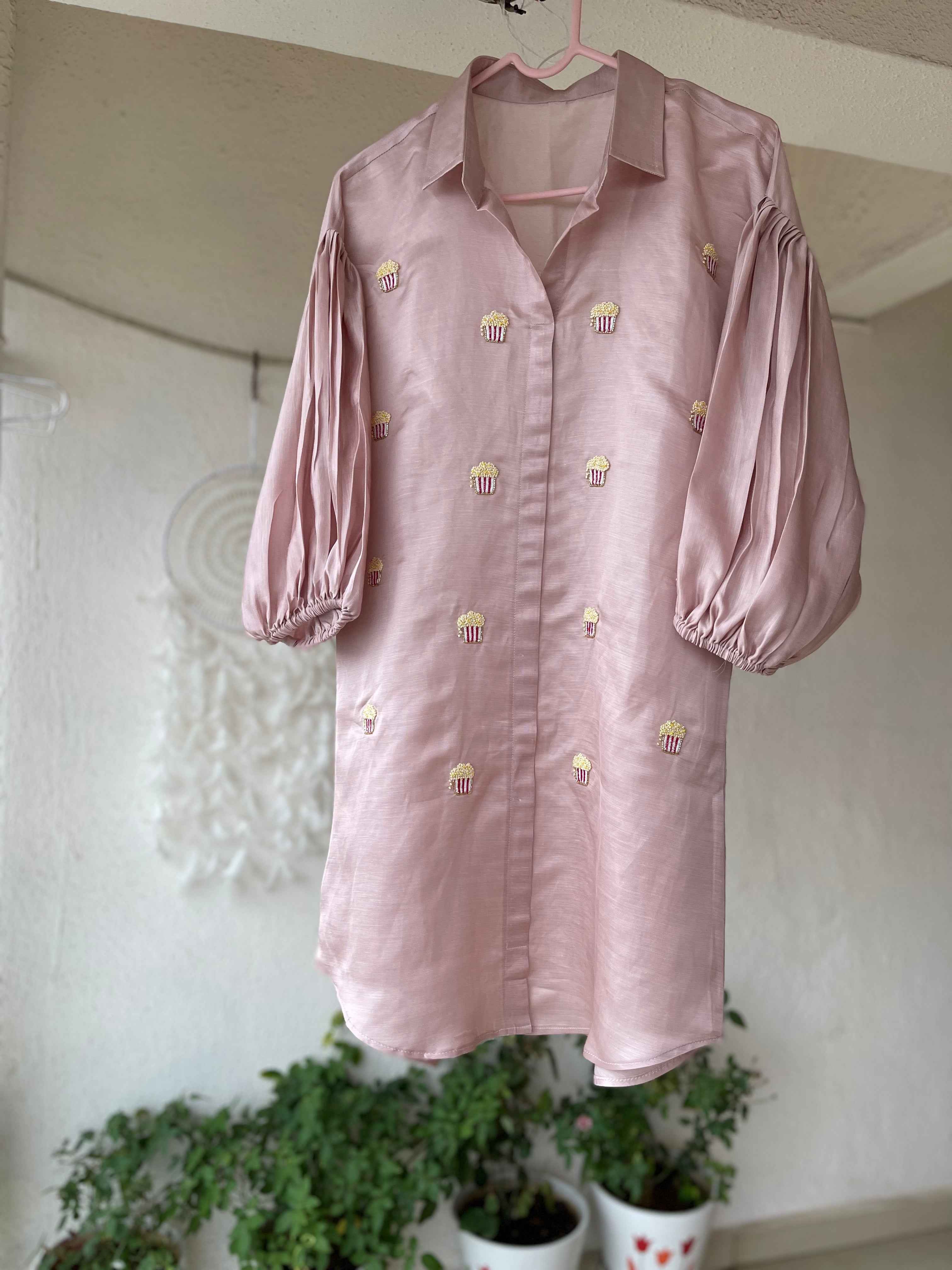 Popcorn Shirt Dress
