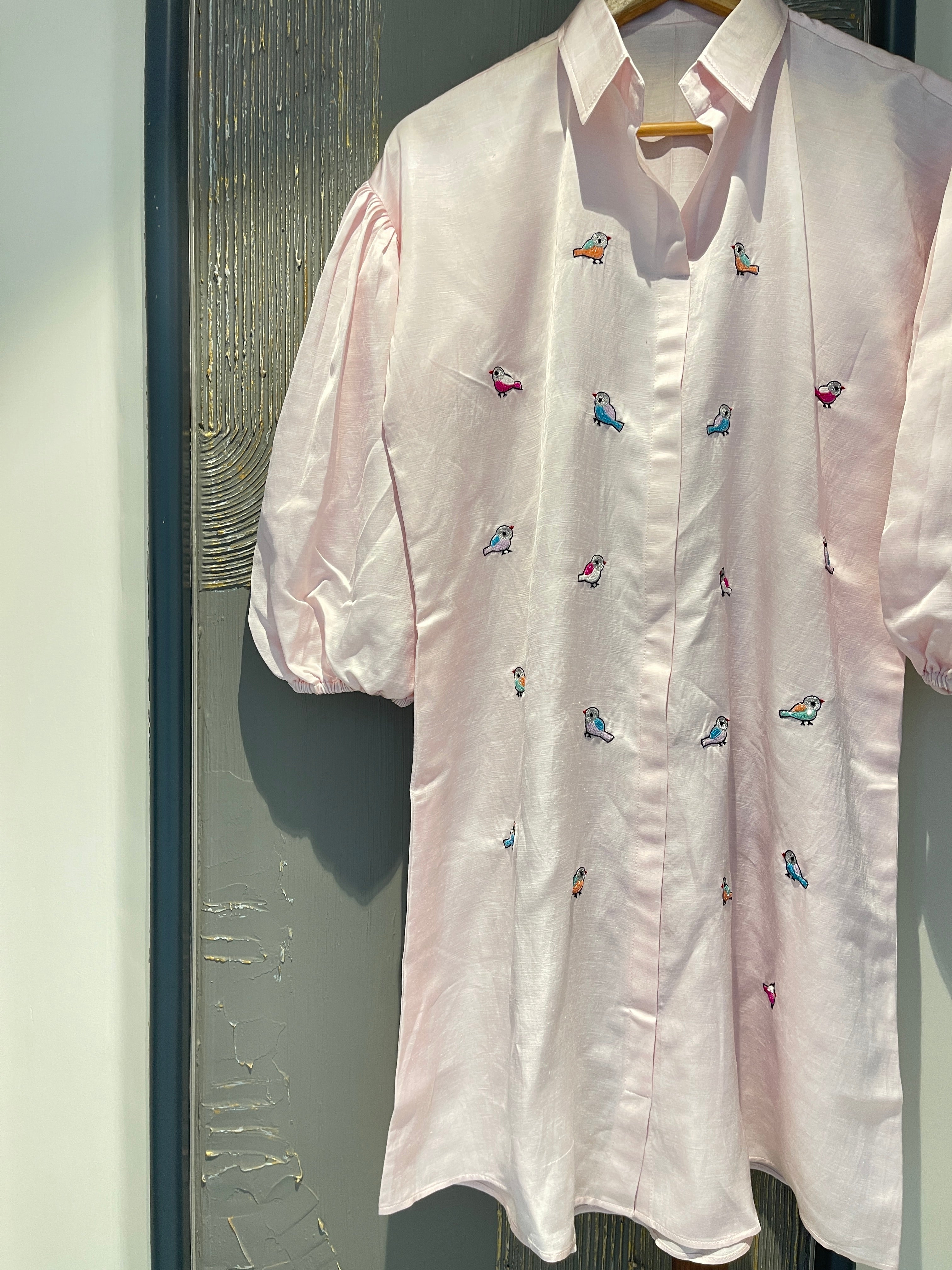 Bird Shirt Dress