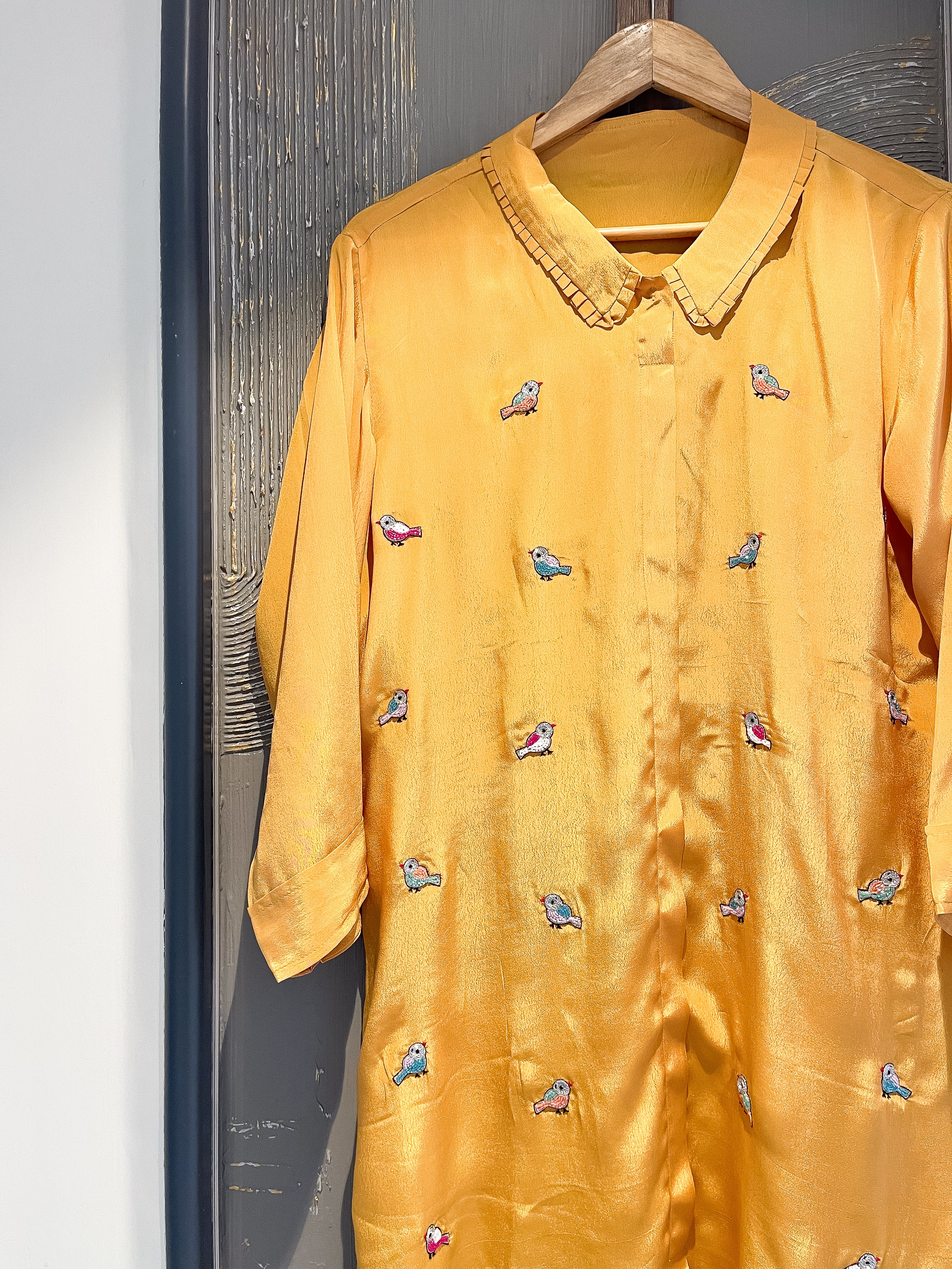 Bird Shirt Dress