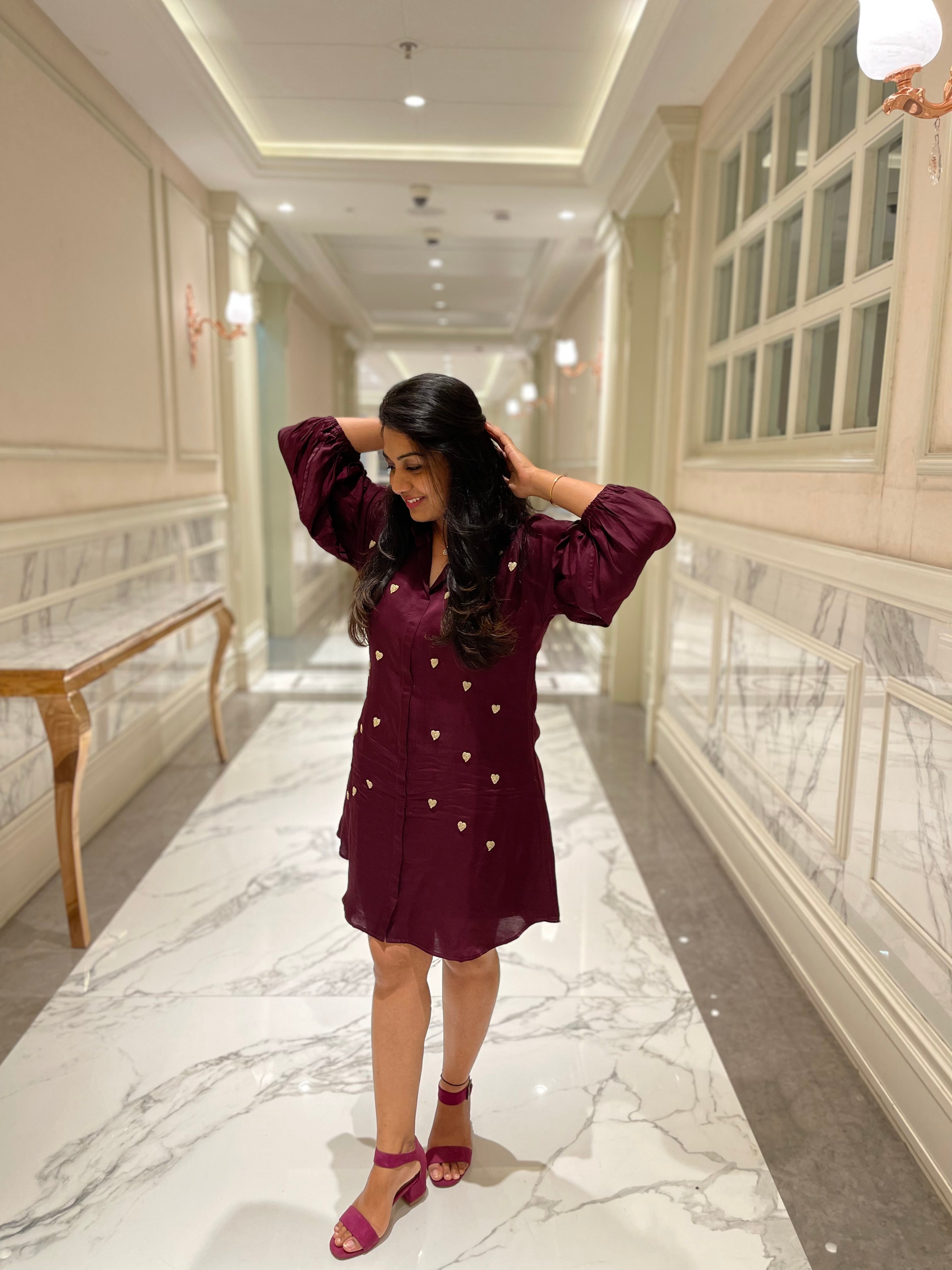 Heart Shirt Dress