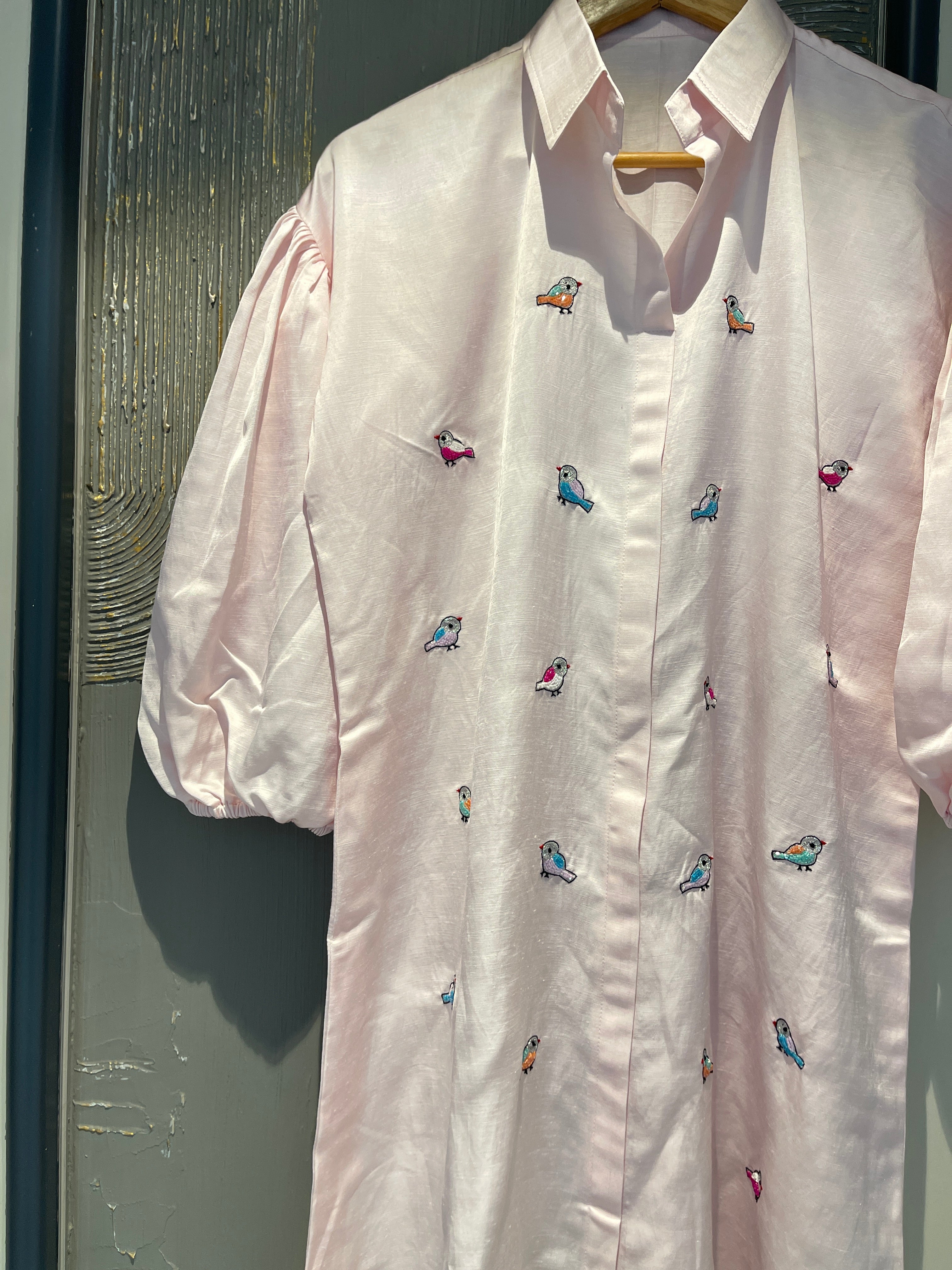 Bird Shirt Dress