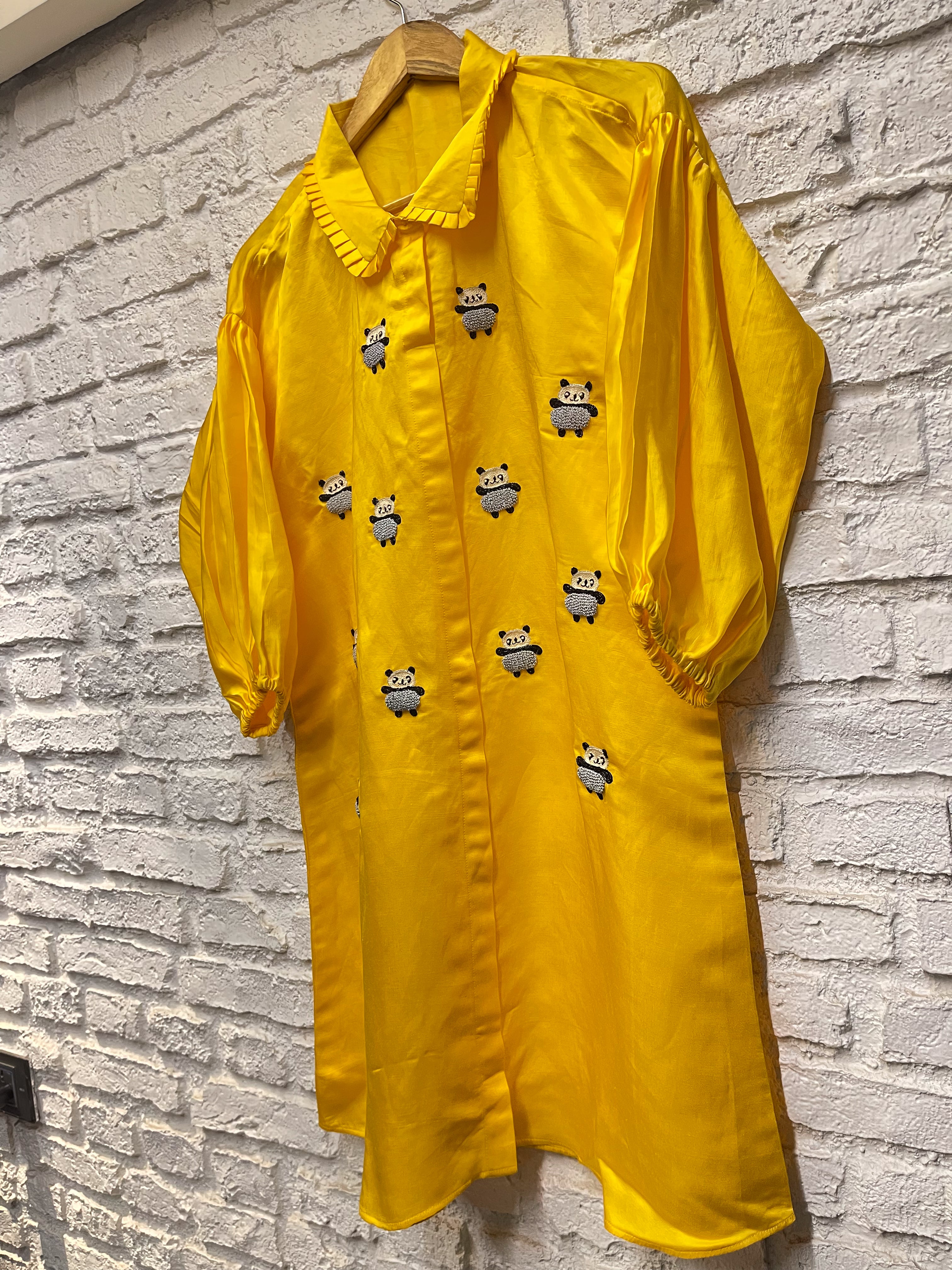 Snow Panda Shirt Dress