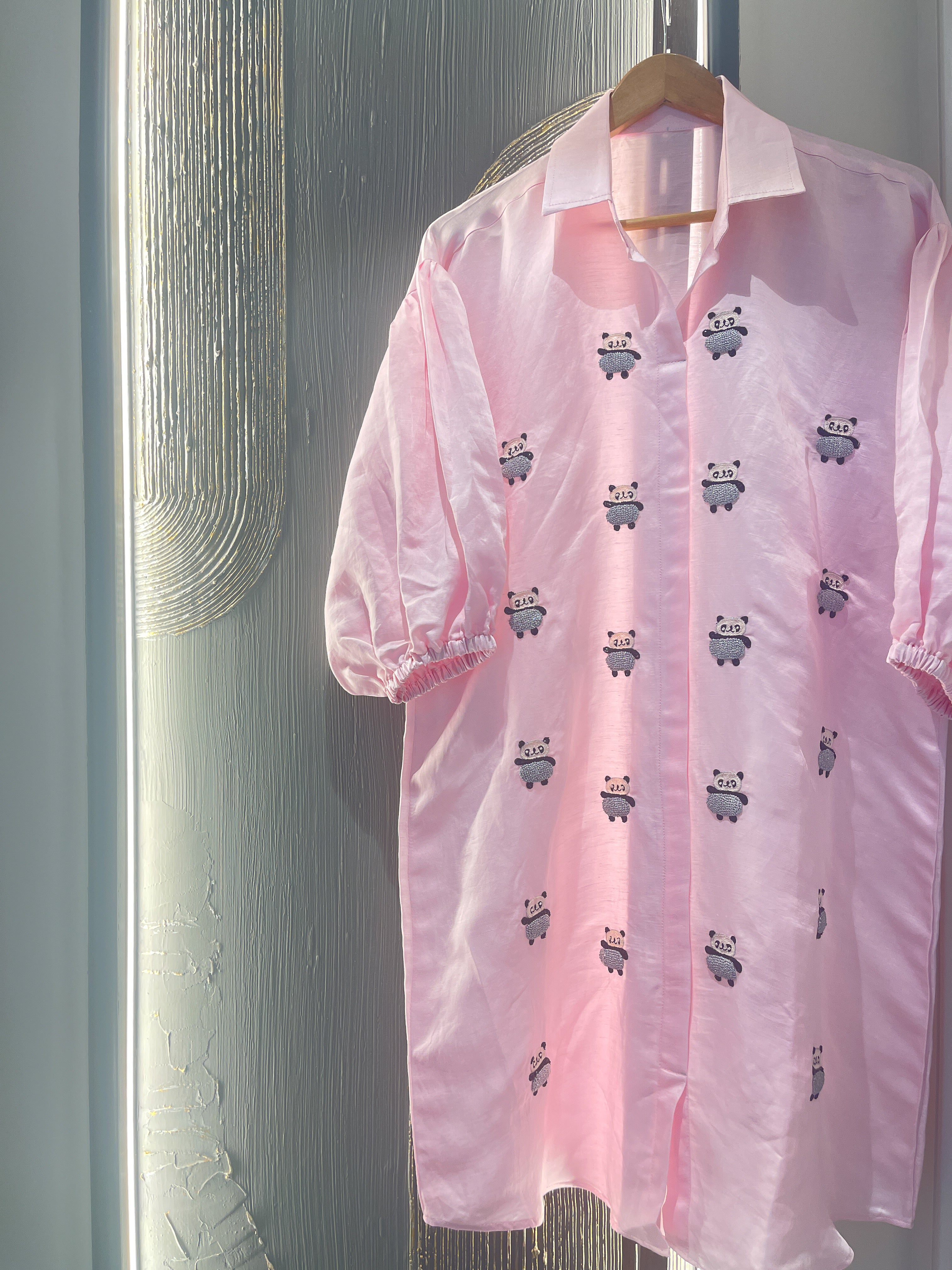 Snow Panda Shirt Dress